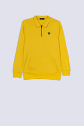 Mustard Men's Coller Sweatshirt